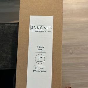 NWT brushed Nickel Curtain Rod